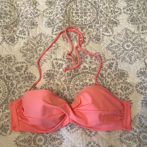 🌸Victoria’s Secret Pink Swim Top Bikini Bra Bathing Suit 34B Padded Adjustable